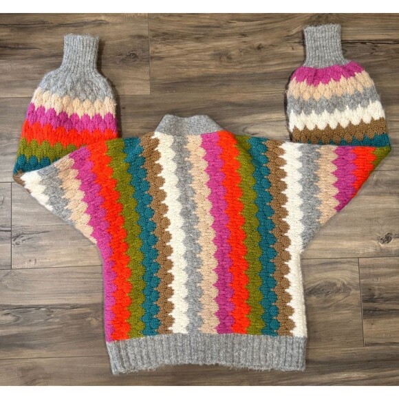 Eleven Six Women's Charlie Cardigan Multi Alpaca Wool Blend 3-Button Size XS/S - Picture 4 of 12